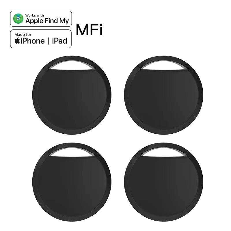 1/4 Pack Smart Tag for Apple Find My – Bluetooth Item Tracker with Left behind Alert & Loud Beep for Keys Wallet Luggage Finder