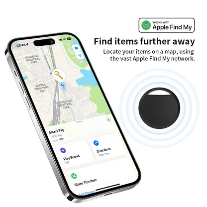1/4 Pack Smart Tag for Apple Find My – Bluetooth Item Tracker with Left behind Alert & Loud Beep for Keys Wallet Luggage Finder